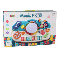 Organki Pianinko Edukacyjne Muzyczne Bębenek Dźwięki Światła