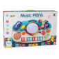 Orgel Piano Leksak Musik Trumma Ljusljud