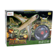 Flygplan RC Fjärrstyrd Militär Camo Ljus Pilot