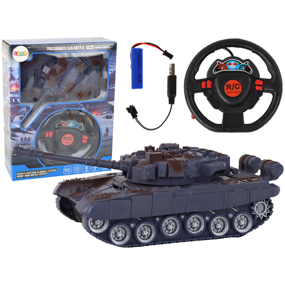 Fjärrstyrd stridsvagn RC Ljus Ljud Granatblå 118 27MHz