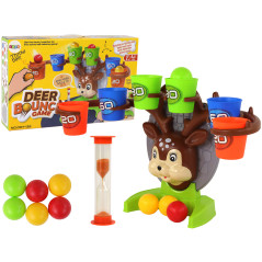 Skicklighetsspel: Kasta bollen mot målet - Hjort