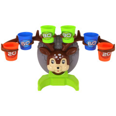 Skicklighetsspel: Kasta bollen mot målet - Hjort