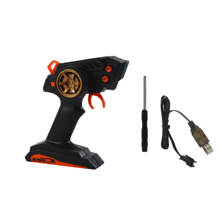 Stor Radiostyrd Sportbil 1:10 Turkos-Svart