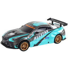 Stor Radiostyrd Sportbil 1:10 Turkos-Svart