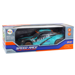 Stor Radiostyrd Sportbil 1:10 Turkos-Svart