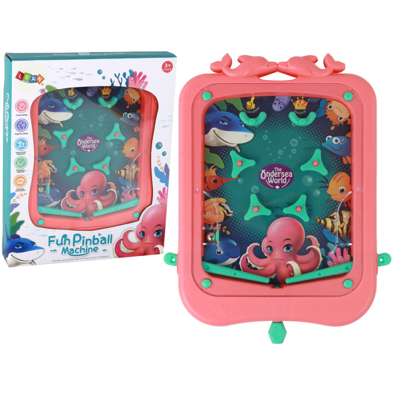 Skicklighetsspel Mini Pinball-spel med rosa boll