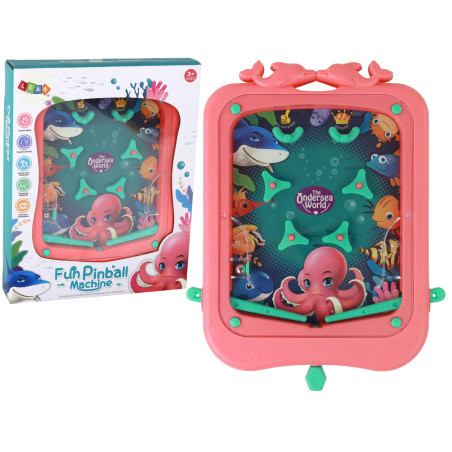 Skicklighetsspel Mini Pinball-spel med rosa boll