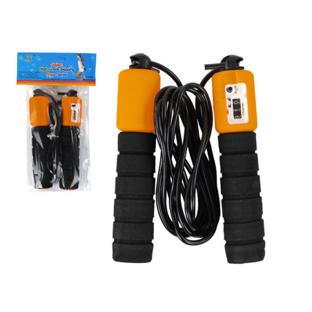 Hopprep Svart-Orange Med Räknare 280 cm Justerbar Fitness | HandlaSmidigt.se