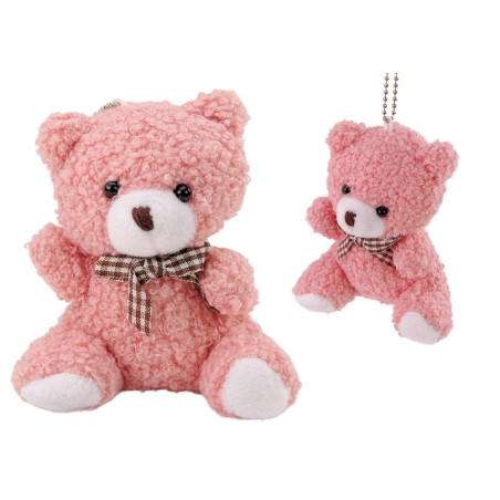 Mjukrosa Liten Nallebjörn Gosedjur Maskot Nyckelring 10cm | HandlaSmidigt.se