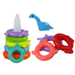 Pyramiden Giraff Pussel 8 Hjul Färgglad 29cm x 14cm x 14cm | HandlaSmidigt.se