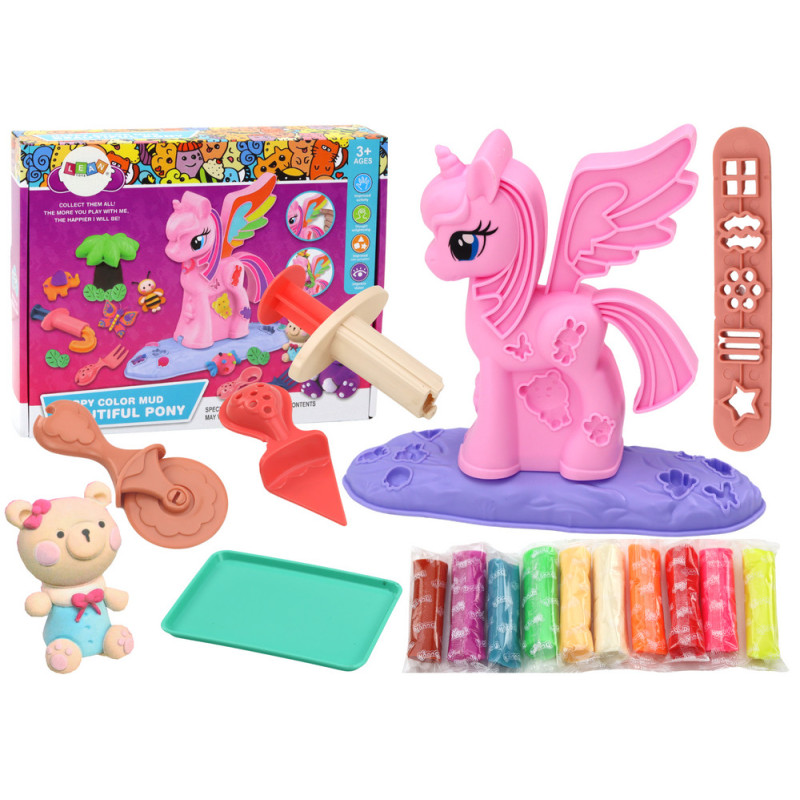 Lera- och enhörningslera DIY plastilin set tillbehör