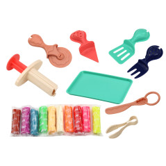 Lera- och enhörningslera DIY plastilin set tillbehör