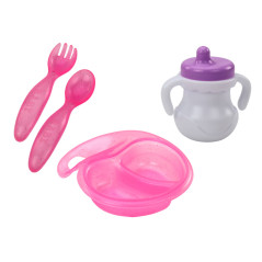 Docka Bobas Kläder med Flamingos Hårband Amningsaccessoarer