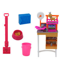 Docka med hundar Katt Mat Veterinär Tillbehör