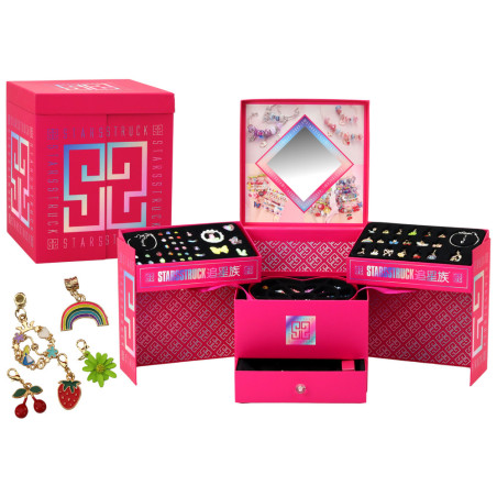 Set för att göra smycken DIY pärlor hängen ask 1267 delar.