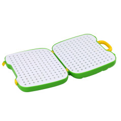 Resväska Bord Set DIY Pussel Byggklossar Dinosaurie Skruvdragare 249 delar.