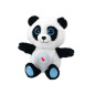 Panda Nalle Sömnig Lampa Vaggvisa Gosedjur Maskot 30 cm
