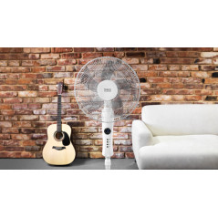 Golvviftare Teesa med fjärrkontroll (vit)