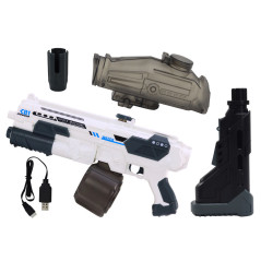 Pistol Karbin Vatten Vit På Vatten Automat M416 Batteridriven