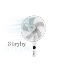 Golvviftare Teesa med fjärrkontroll (vit)