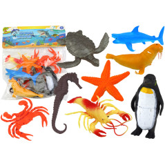 Set med 10 stycken figurer av undervattensdjur. | HandlaSmidigt.se