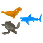 Set med 10 stycken figurer av undervattensdjur.
