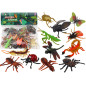 Set med 12 insektsfigurer Nyckelpiga Spindel Fluga