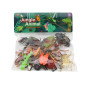 Set med 12 insektsfigurer Nyckelpiga Spindel Fluga