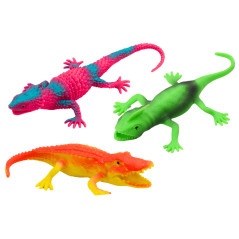 Set av färgglada ödlafigurer 8 stycken