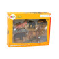 Set av skogsdjur figurer: hjort, vildsvin, räv, gorilla.