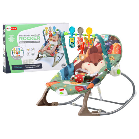 Gungstol Stol Liggstol 2-i-1 Vibration Ljud Räv