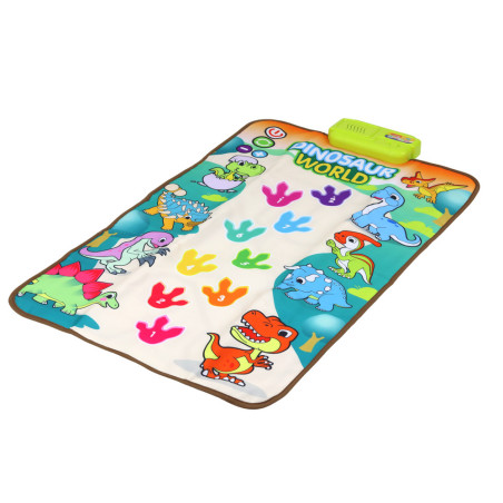 Interaktivt utbildande dansmatta med ljus och ljud av dinosaurier