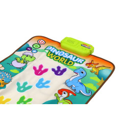 Interaktivt utbildande dansmatta med ljus och ljud av dinosaurier