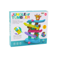 Rutschbana för bollar Giraff Apa Ljud Färgglad