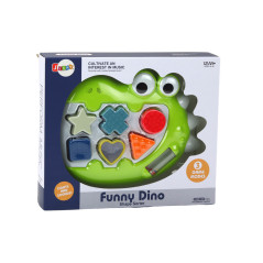 Sensorisk dinosaurie som spelar melodier pussel för de yngsta