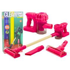 Vertikal Leksak Dammsugare Ljus Ljud Rosa