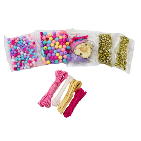 Set för att skapa armband med pärlor och hängsmycken