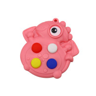 Pop It Dinosaur Stress Sensory Pink Pocket