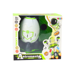 Arkadspelet Rymdutforskande astronauten som hoppar ut från rymdraketen