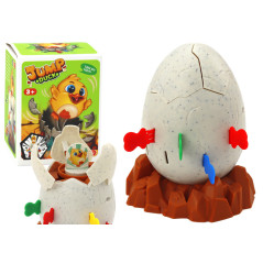 Interaktivt spel med hoppande kycklingäggpinnar