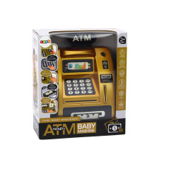 Bankomat Spargris För Barn Sparande Guld Svart