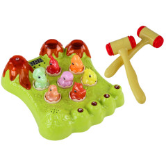 Spel Wack-A-Mole Dinosaurier Bräda Hammare Gröna Ljus Ljud