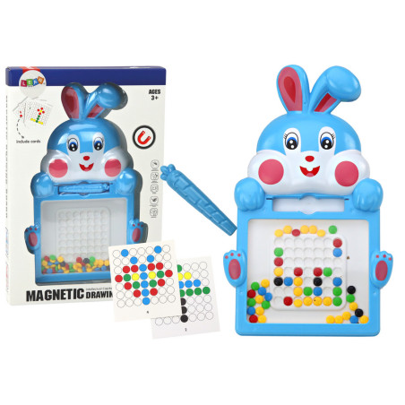 Magnetisk tavla Kanin 7 Mönster Penna Magnetisk Blå
