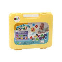 Utbildande Äggpussel i Resväska Lära sig Siffror Färger