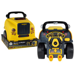 Verkstad Motor Buss För Att Demontera Fixarsats Gul Buss