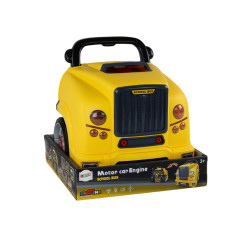 Verkstad Motor Buss För Att Demontera Fixarsats Gul Buss