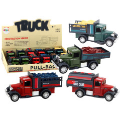 Leveransfordon med aluminiumdörrar som öppnas ljus och ljud