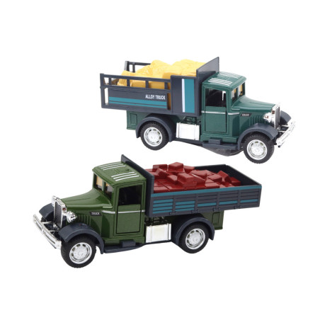 Leveransfordon med aluminiumdörrar som öppnas ljus och ljud