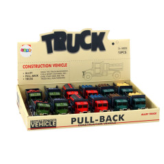 Leveransfordon med aluminiumdörrar som öppnas ljus och ljud