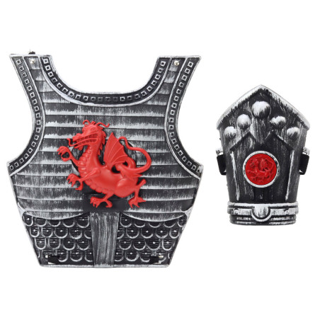 Klädsel Samuraj Riddare Rustning Set Svärd Armband